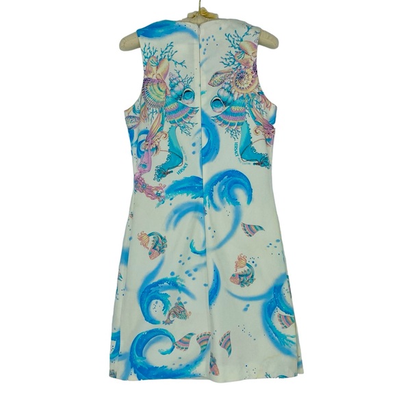 COPY - Versace Jeans Couture beachy ocean seahorse print sheath dress women's s… - Picture 2 of 14